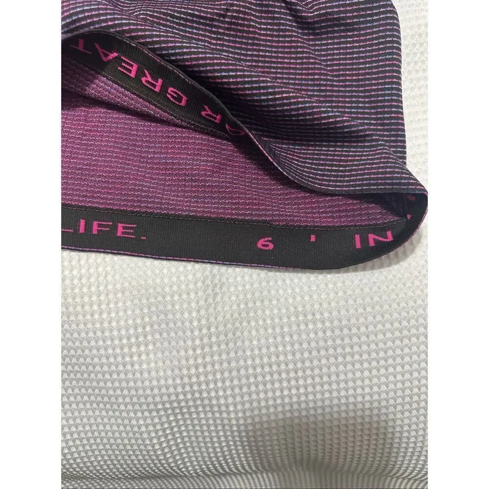 Lululemon tank top purple color with stripes size 6. A819